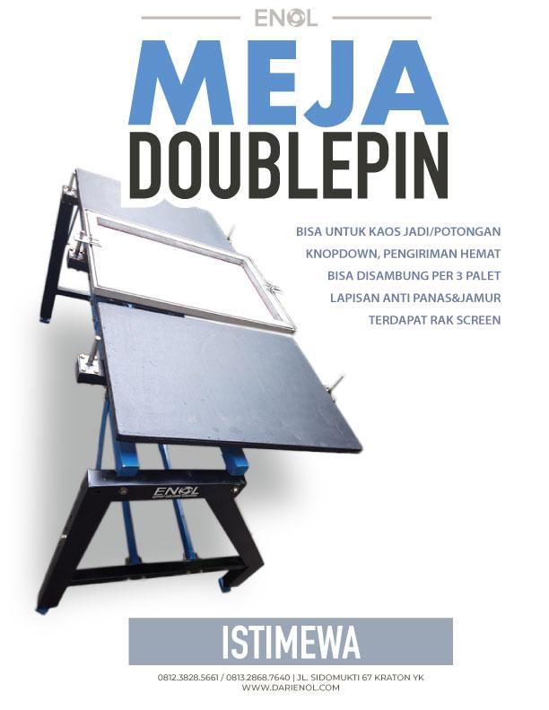 Meja Sablon Thailand atau Double Pin Enol SPS